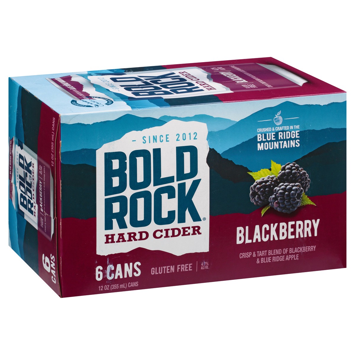 slide 4 of 13, Bold Rock Blackberry Hard Cider 6pk Btl, 6 ct