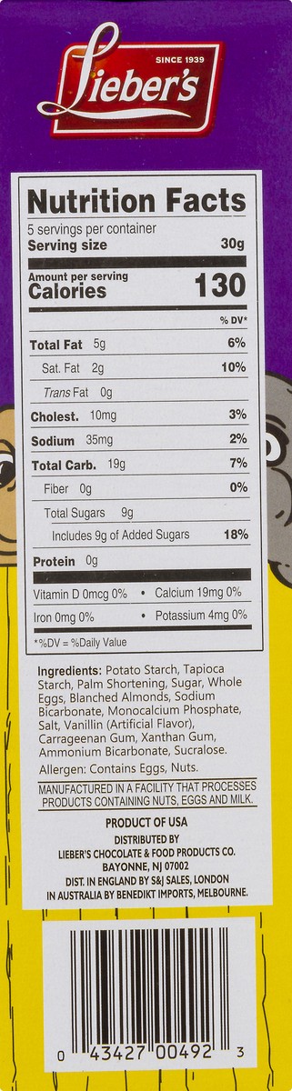 slide 10 of 13, Lieber's Gluten Free Animal Crackers 5.3 oz, 5.3 oz