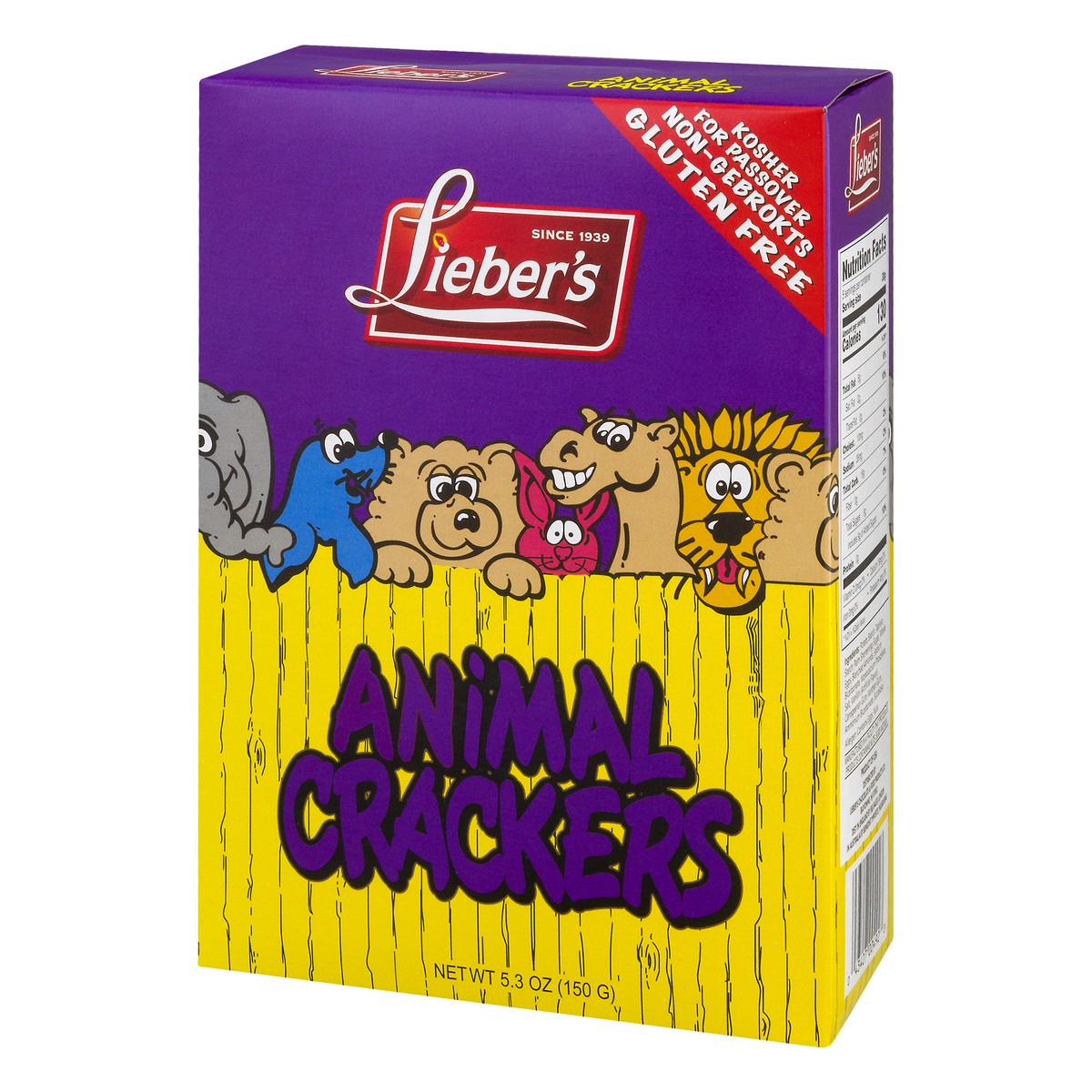 slide 9 of 13, Lieber's Gluten Free Animal Crackers 5.3 oz, 5.3 oz