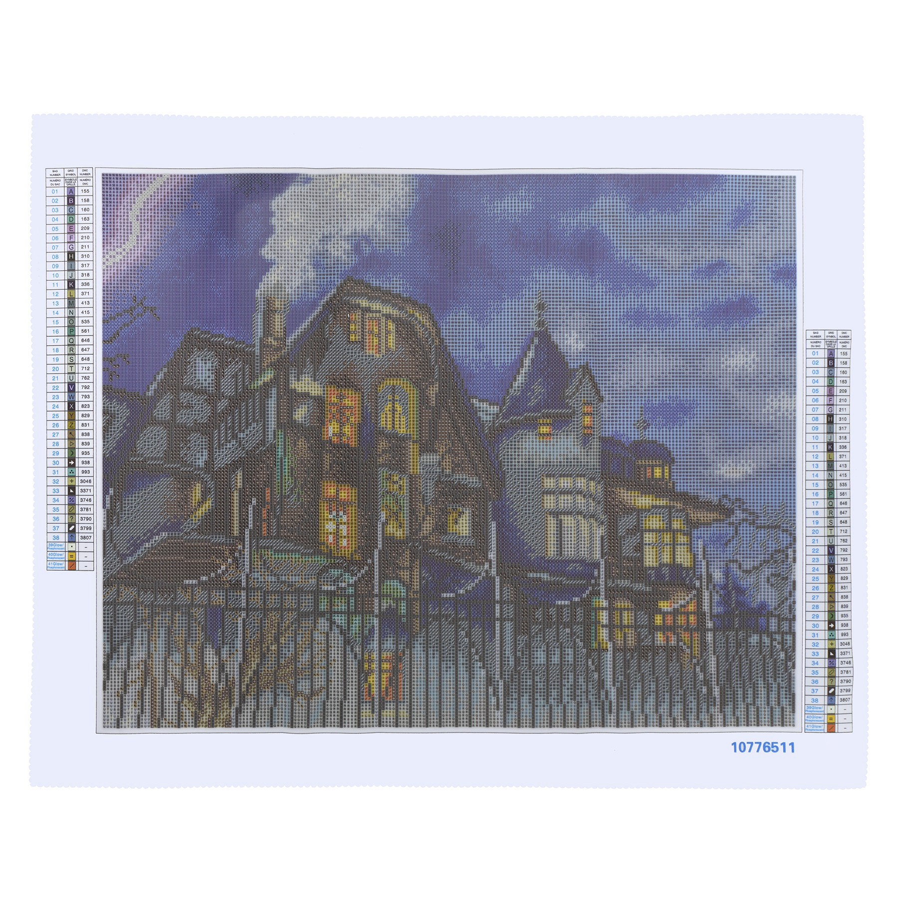 slide 4 of 4, 16" X 20" Haunted Mansion Diamond Art Kit By Make Market, 16 in x 20 in