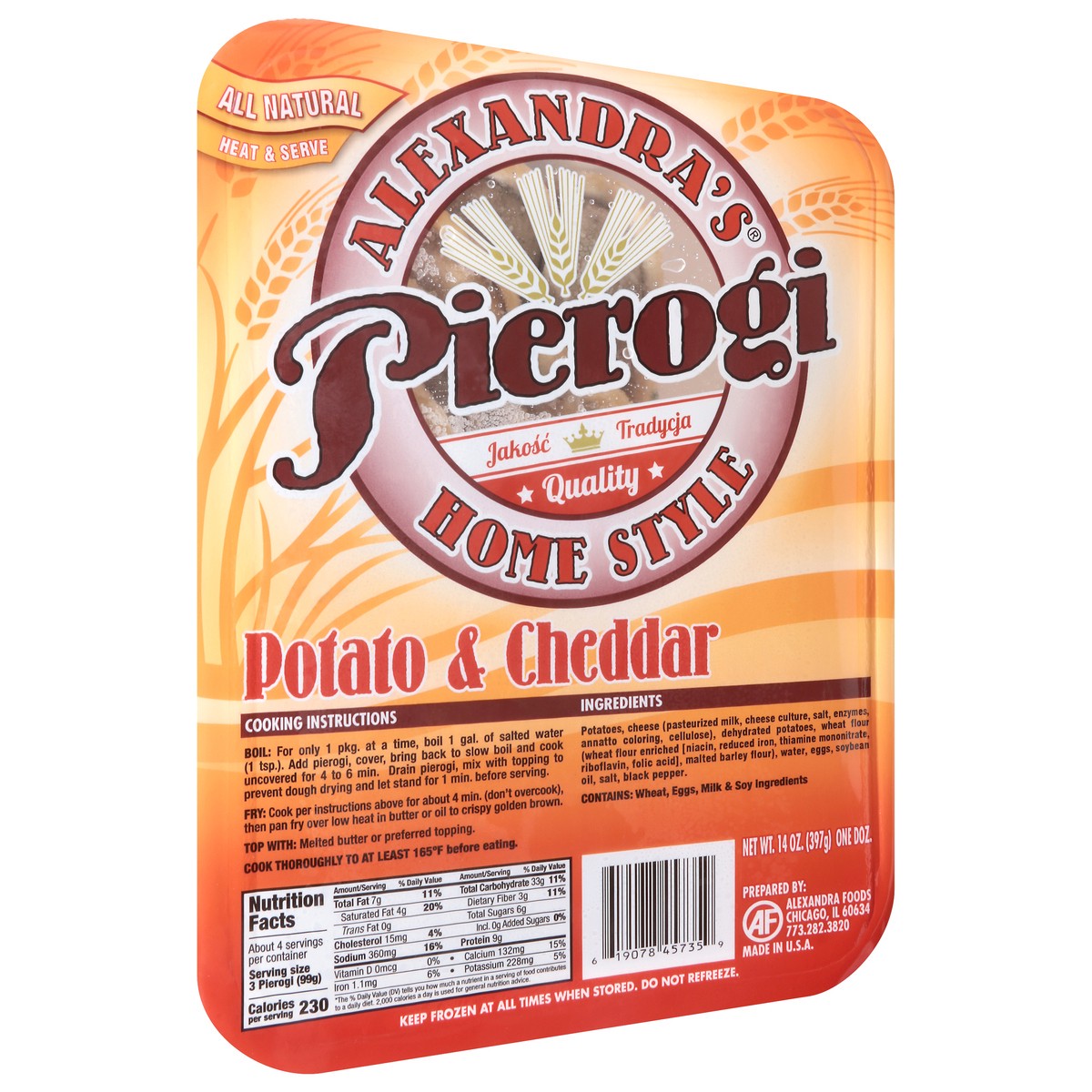 slide 2 of 4, Alexander & Hornung Alexandra Potato&Cheddar Pierogi, 14 oz