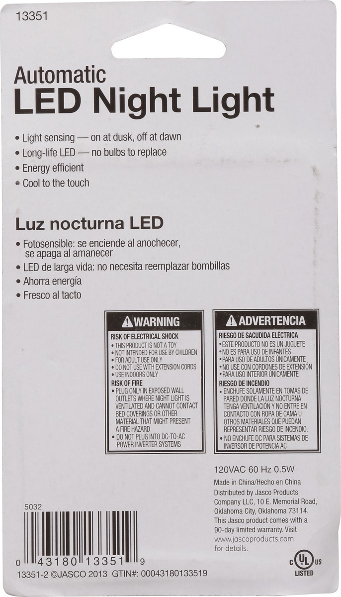 slide 5 of 9, GE LED Automatic Night Light 1 ea, 1 ct