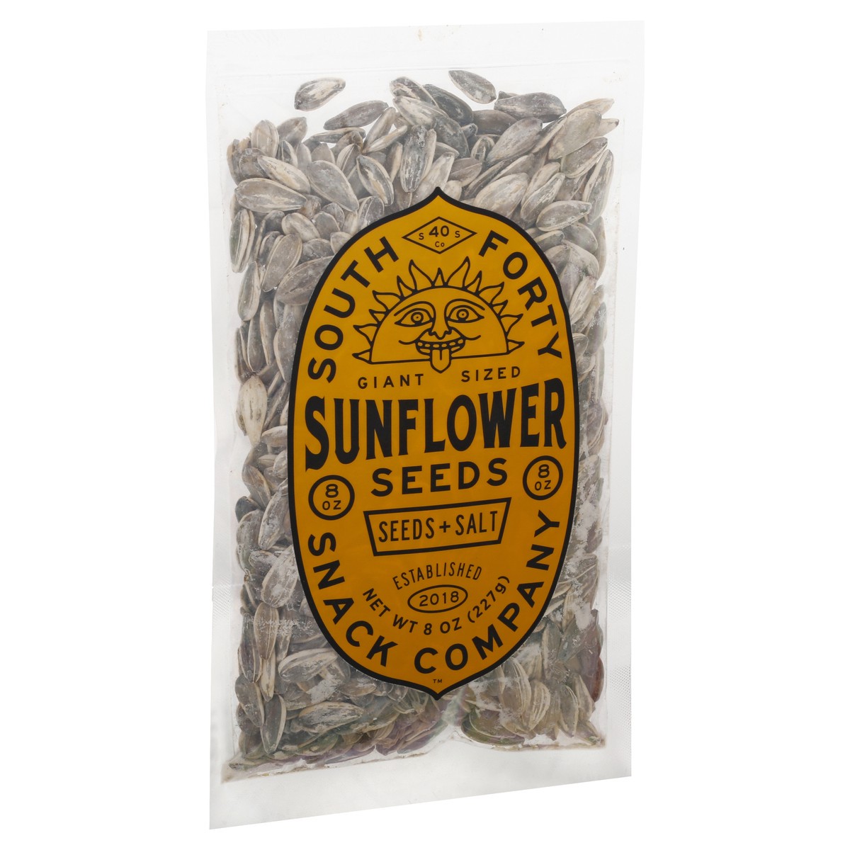 slide 7 of 9, South Forty Snack Company Giant Sized Salt Sunflower Seed 8 oz, 8 oz