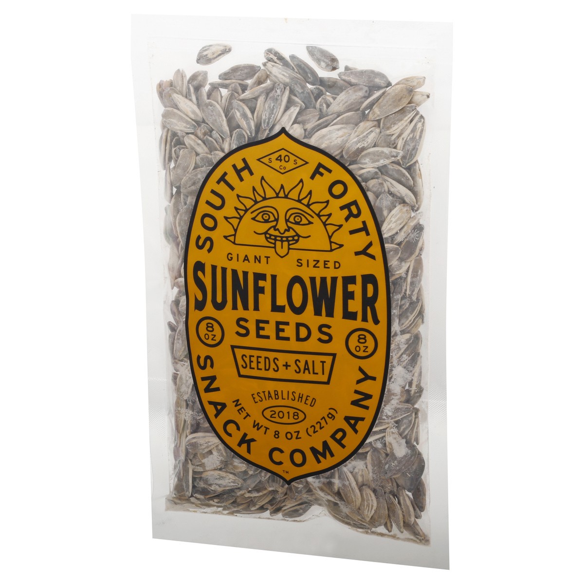 slide 3 of 9, South Forty Snack Company Giant Sized Salt Sunflower Seed 8 oz, 8 oz