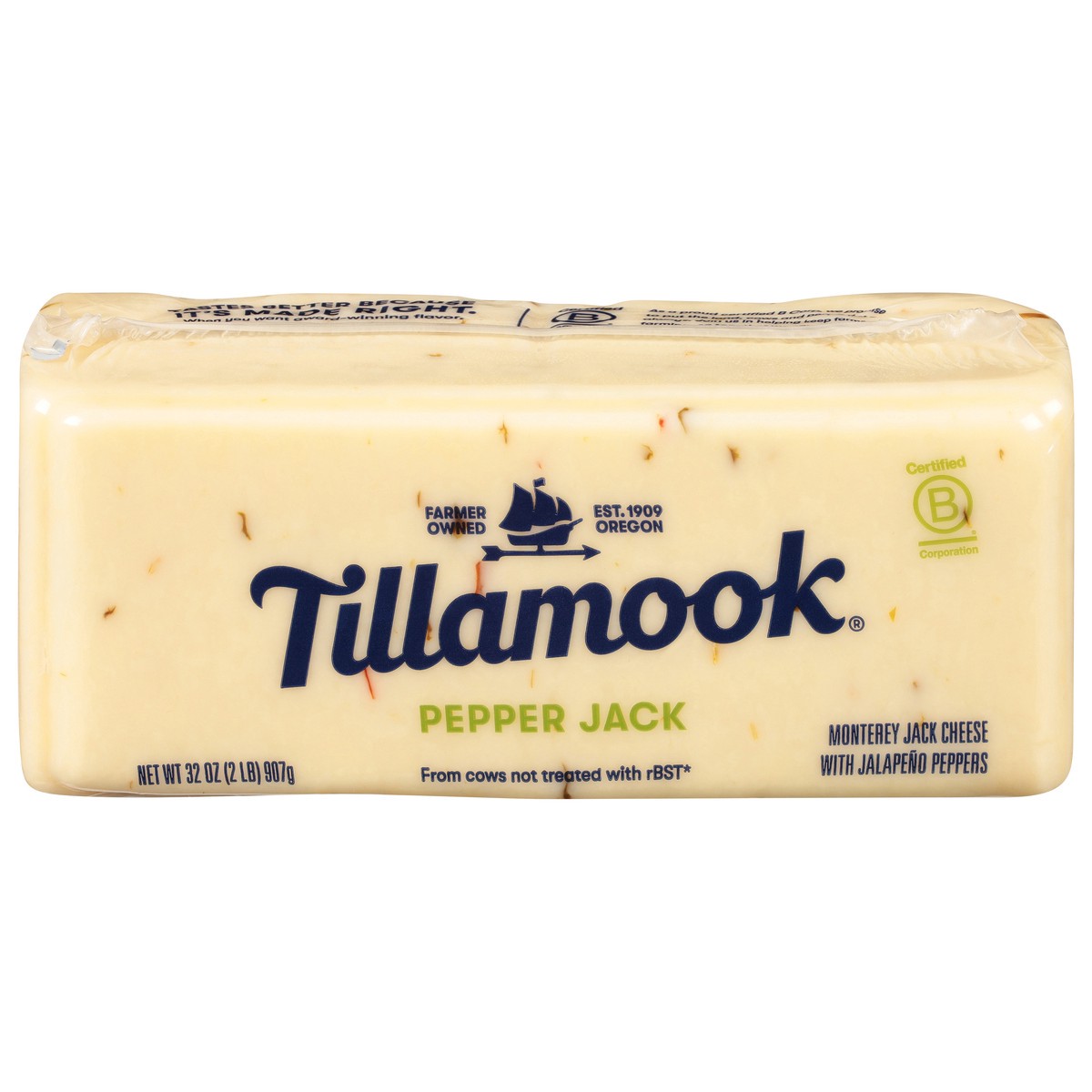 slide 1 of 5, Tillamook Pepper Jack Cheese 32 oz, 32 oz