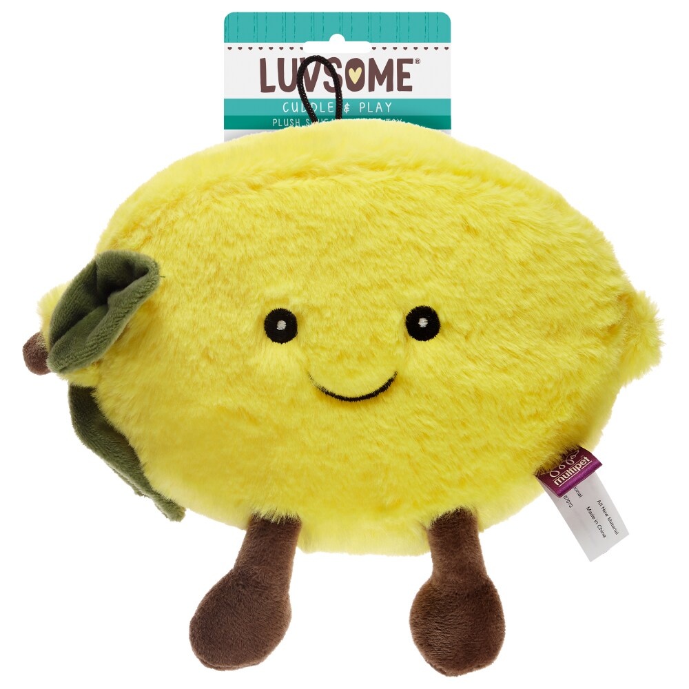 slide 1 of 2, Luvsome Lemon With Legs Plush Dog Toy, 1 ct