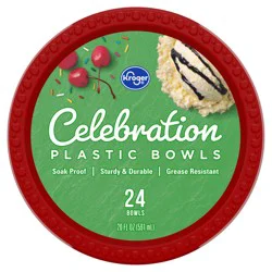 Kroger Celebration Plastic Bowls