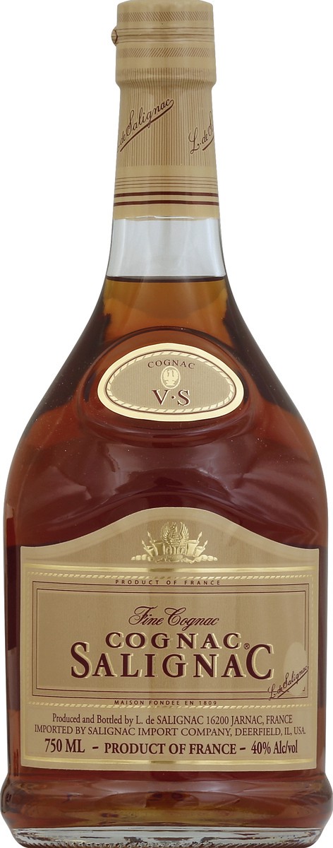 slide 2 of 3, Salignac Cognac Bottle, 750 ml