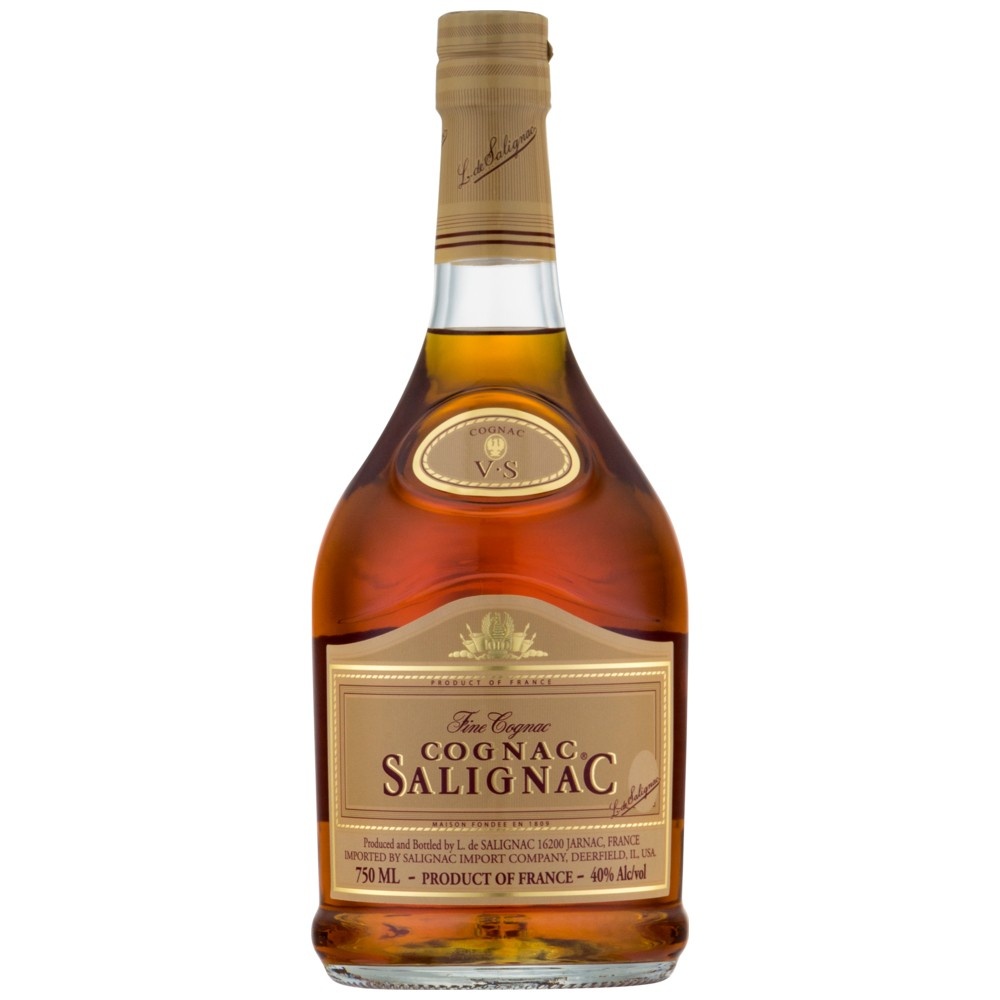 slide 1 of 3, Salignac Cognac Bottle, 750 ml