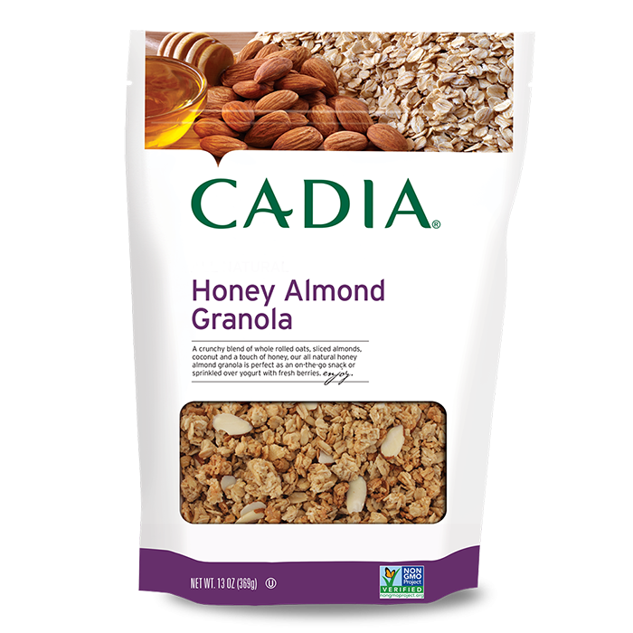slide 1 of 1, Cadia Honey Almond Granola, 13 oz