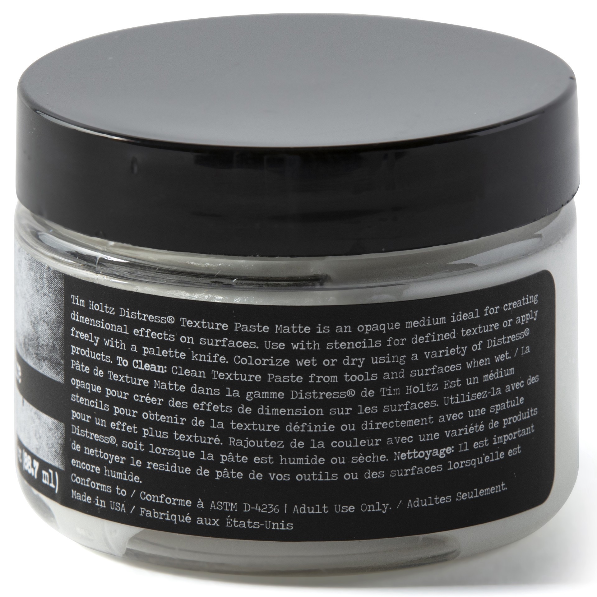 slide 4 of 4, Tim Holtz Distress Matte Texture Paste, 3 oz