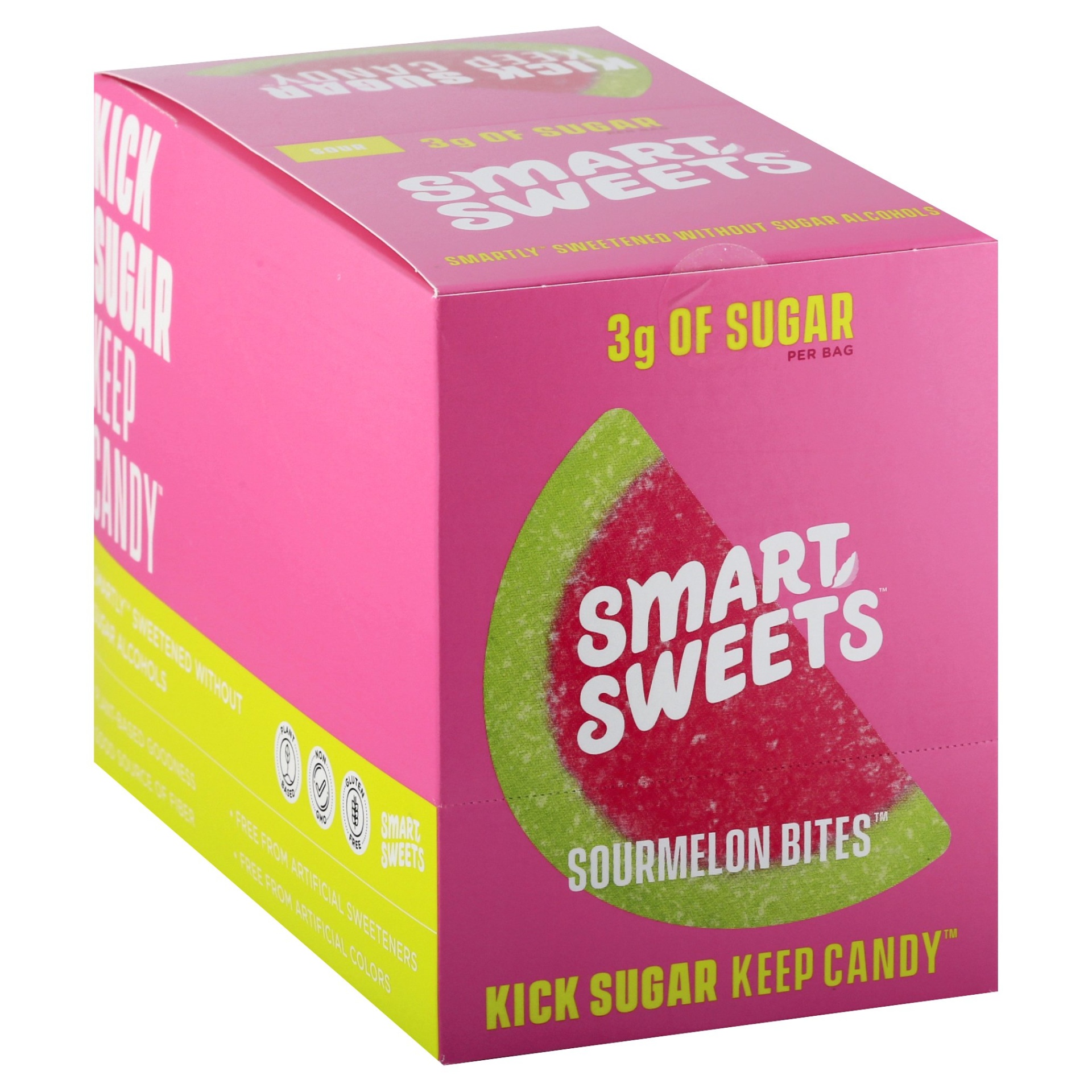 slide 1 of 1, SmartSweets Sourmelon Bites, 12 ct