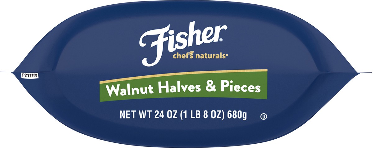 slide 7 of 9, Fisher Chef's Naturals Walnut Halves & Pieces 24 oz. Bag, 24 oz