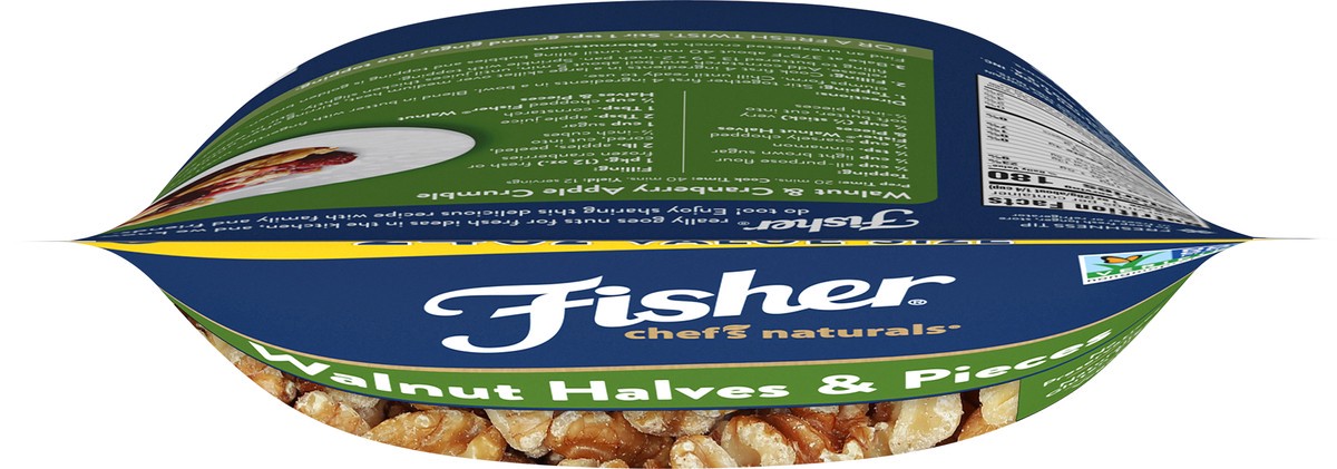 slide 3 of 9, Fisher Chef's Naturals Walnut Halves & Pieces 24 oz. Bag, 24 oz