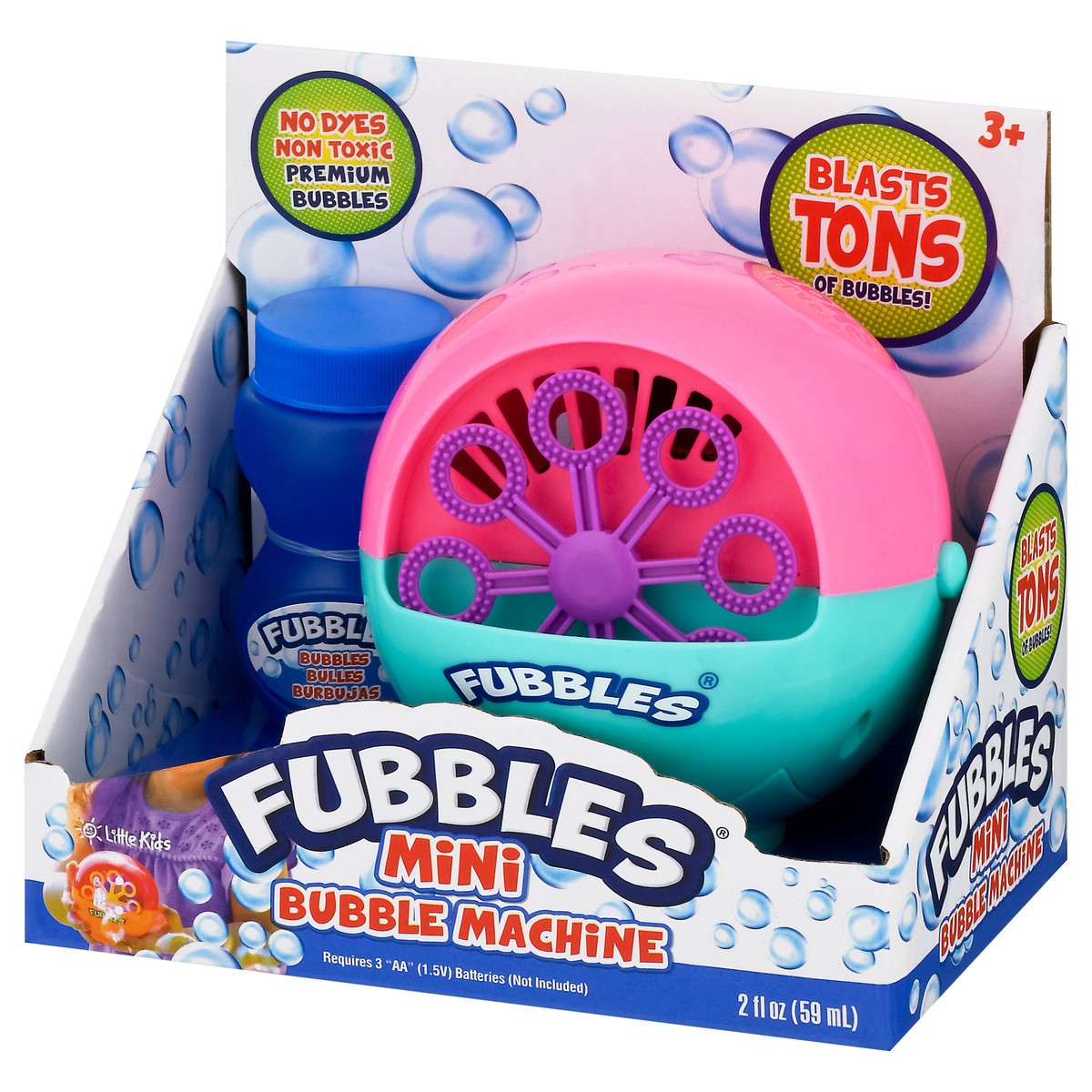 slide 2 of 8, Fubbles Mini Bubble Machine, 2 fl oz