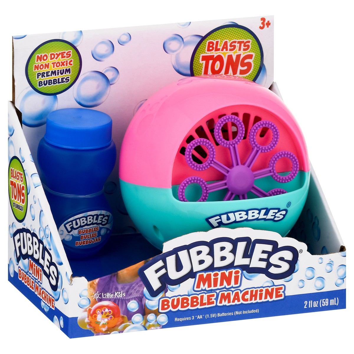 slide 3 of 8, Fubbles Mini Bubble Machine, 2 fl oz