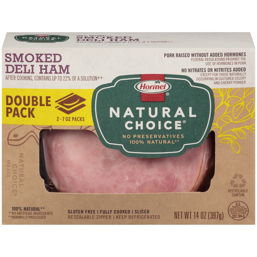 slide 1 of 1, Hormel Natural Choice Smoked Deli Ham, 14 oz