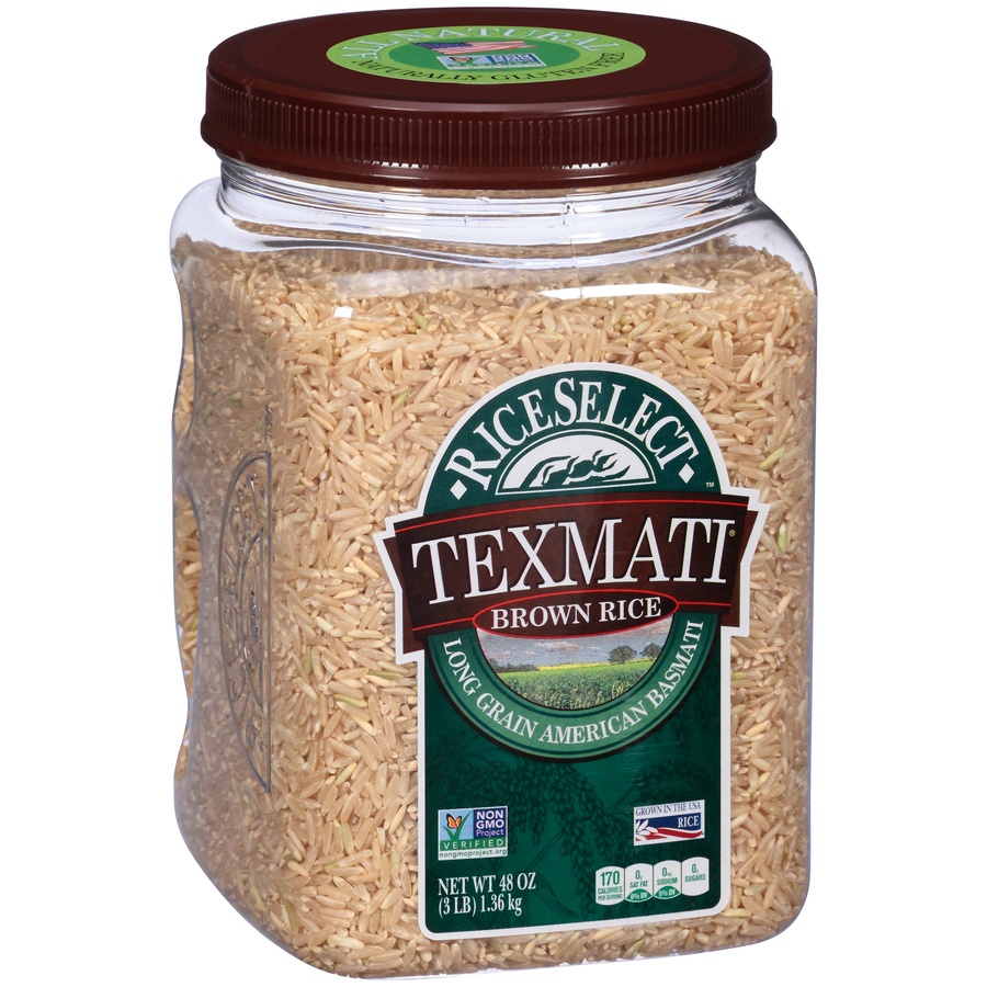 slide 2 of 8, RiceSelect Texmati Brown Rice, 48 oz