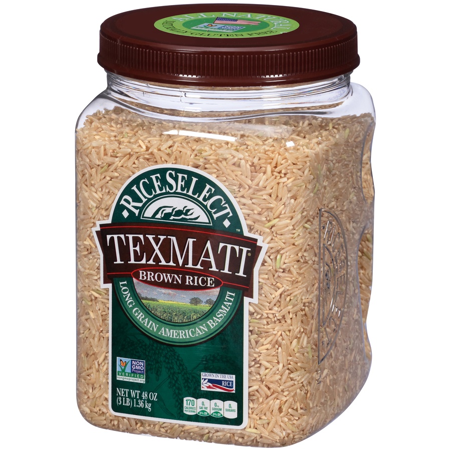 slide 3 of 8, RiceSelect Texmati Brown Rice, 48 oz