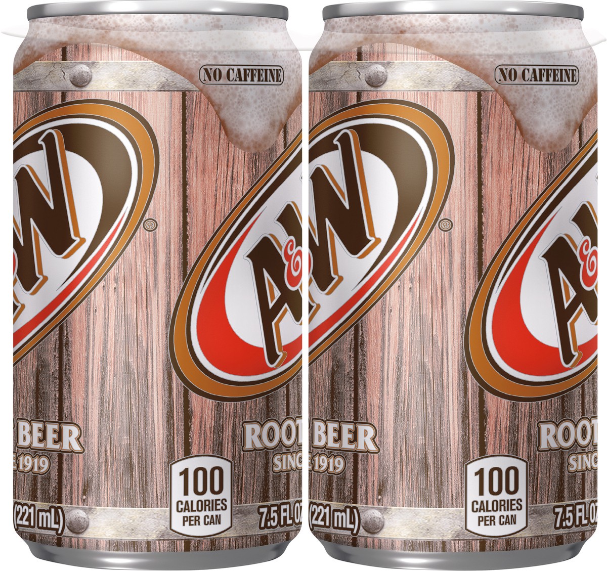 slide 5 of 11, A&W Root Beer Soda, 7.5 fl oz cans, 6 pack, 6 ct; 7.5 fl oz