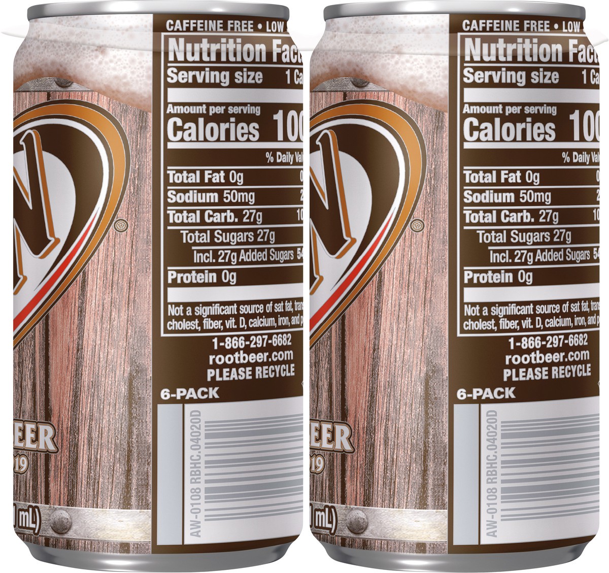 slide 8 of 11, A&W Root Beer Soda, 7.5 fl oz cans, 6 pack, 6 ct; 7.5 fl oz
