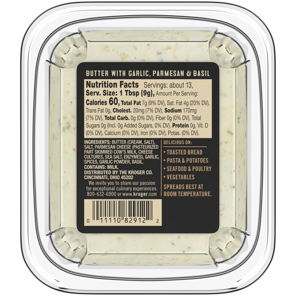slide 4 of 6, Private Selection Butter With Garlic Parmesan & Basil - 4 oz, 4 oz