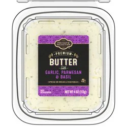Private Selection Butter With Garlic Parmesan & Basil - 4 oz