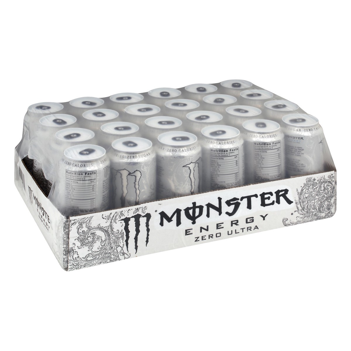 slide 4 of 8, Monster Zero Ultra Energy Drink - 4 ct, 24 ct; 16 fl oz