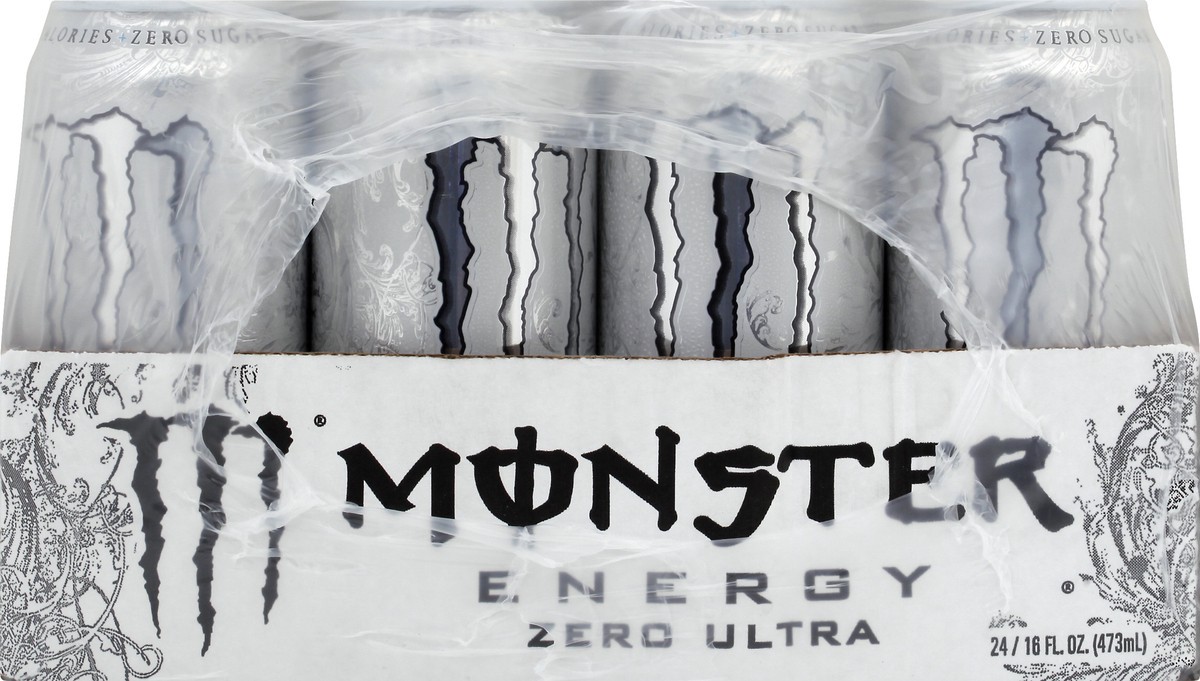 slide 5 of 8, Monster Zero Ultra Energy Drink - 4 ct, 24 ct; 16 fl oz