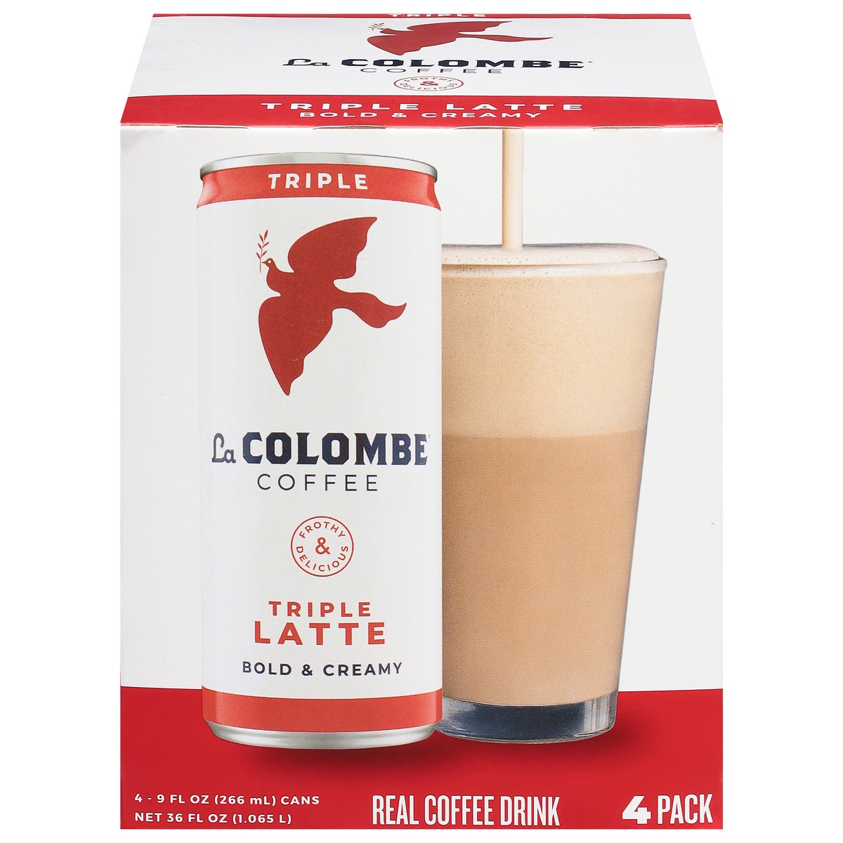 slide 3 of 13, La Colombe Coffee, Triple Latte, 9 fl oz Cans, 4 Pack, 4 ct, 36 fl oz