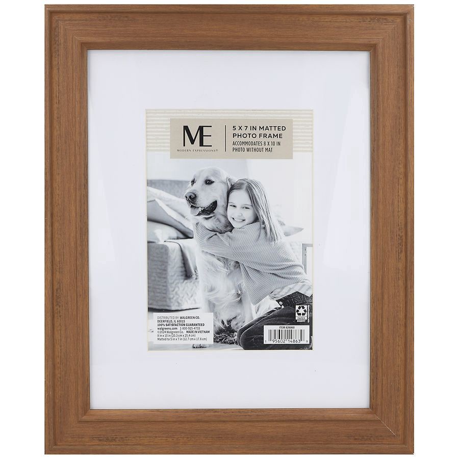 slide 1 of 4, Modern Expressions Matted Photo Frame 5x7 Inches, 1 ct