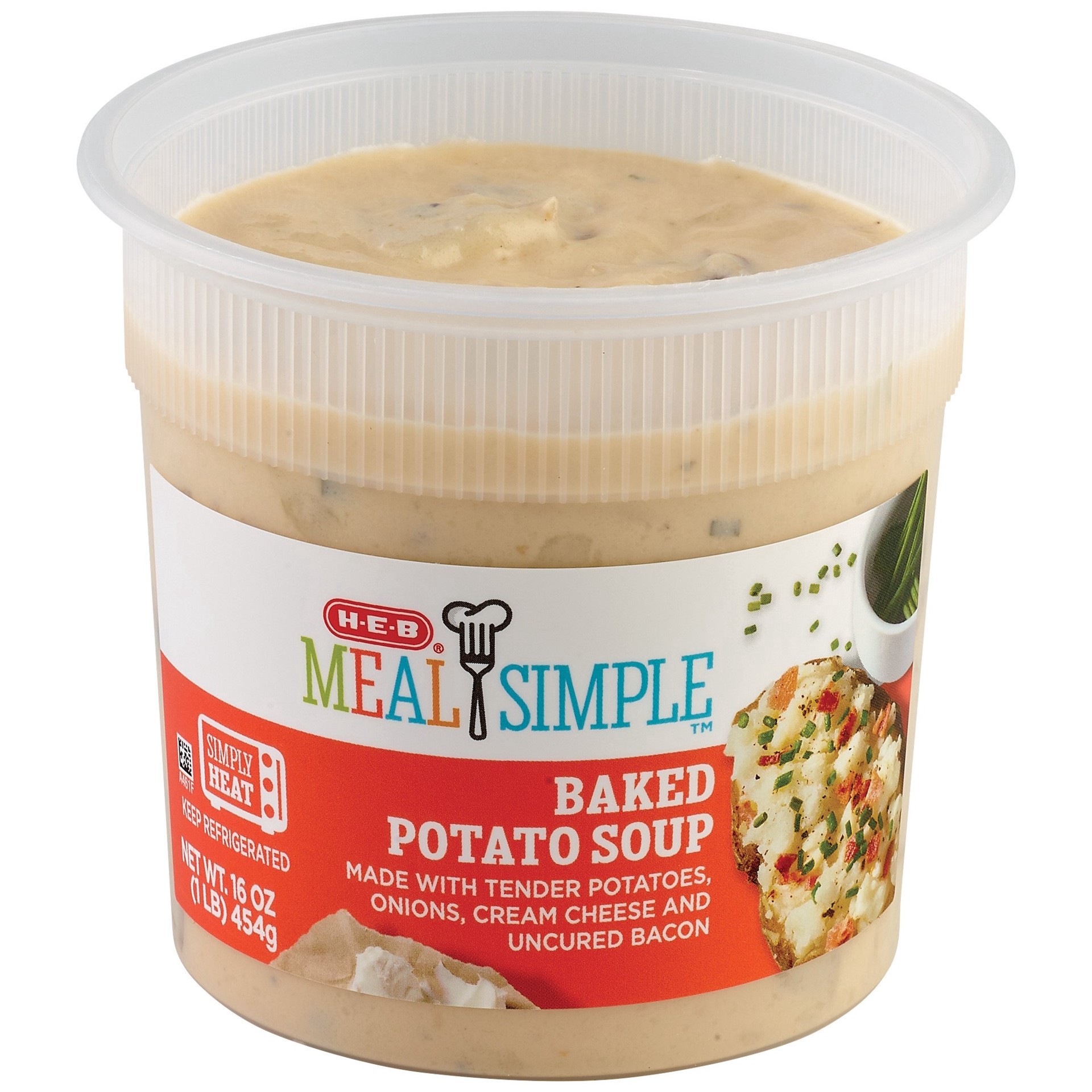 slide 1 of 1, H-E-B Delicatessen Baked Potato Soup, 16 oz