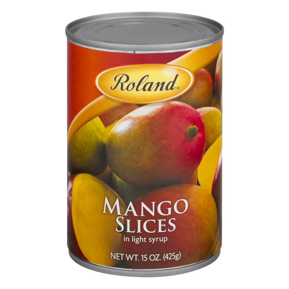 slide 1 of 1, Roland Mango Slices In Light Syrup, 15 oz