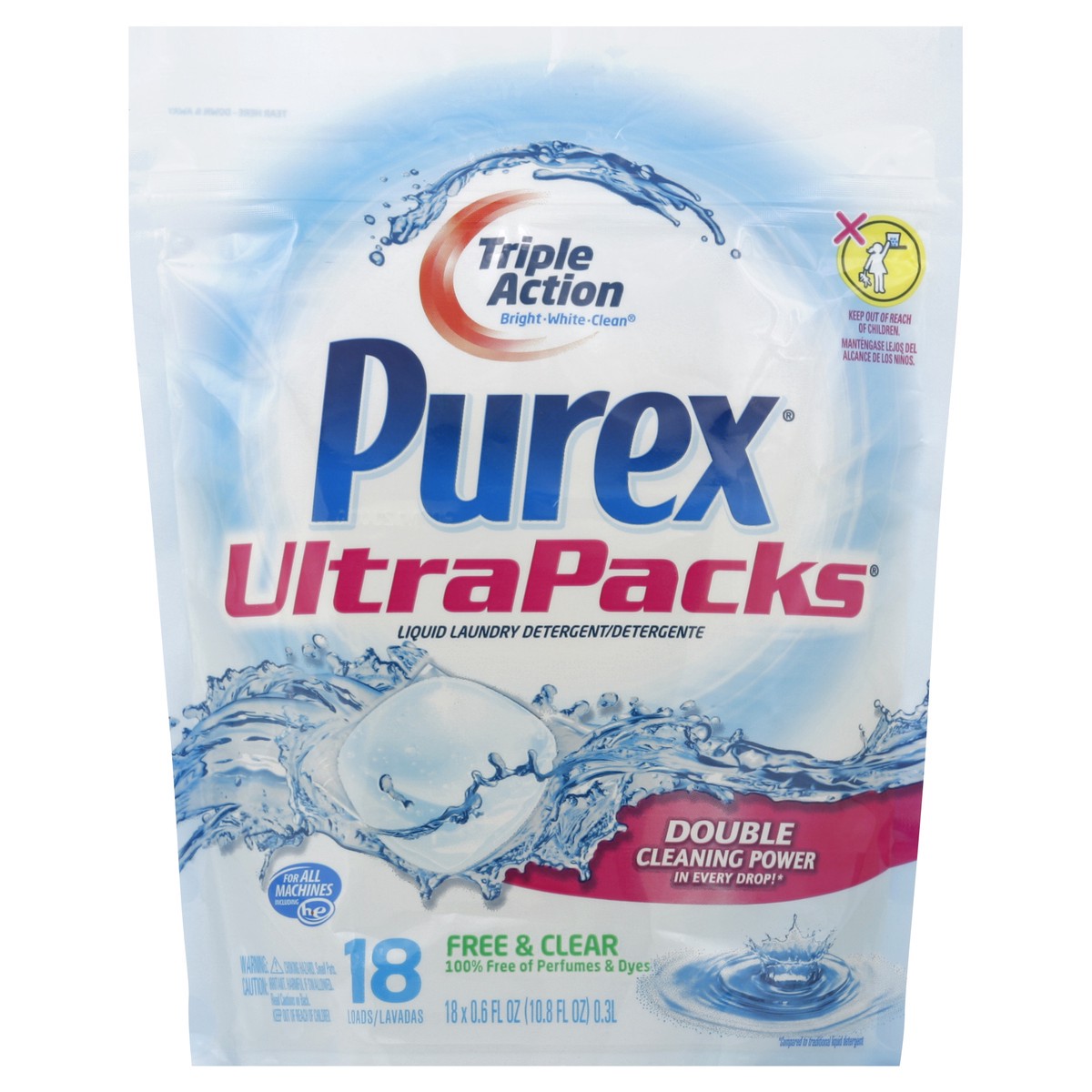 slide 4 of 4, Purex Laundry Detergent 18 ea, 1 ct