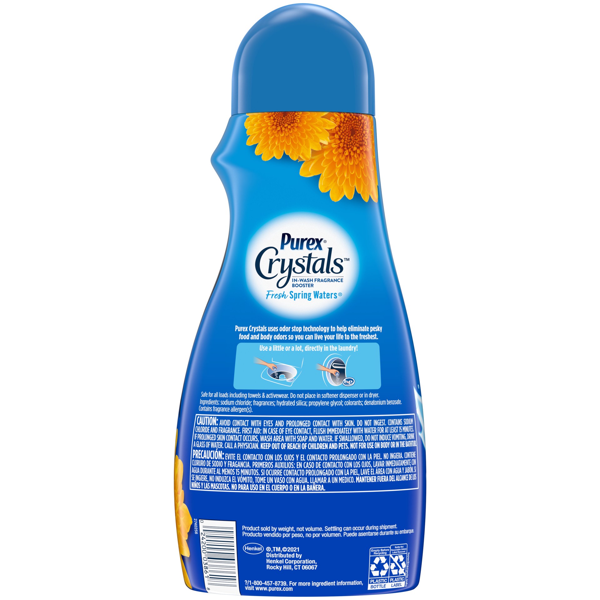 slide 3 of 3, Purex Crystals In-Wash Fragrance and Scent Booster, Fresh Spring Waters, 39 Ounce, 2.43 lb