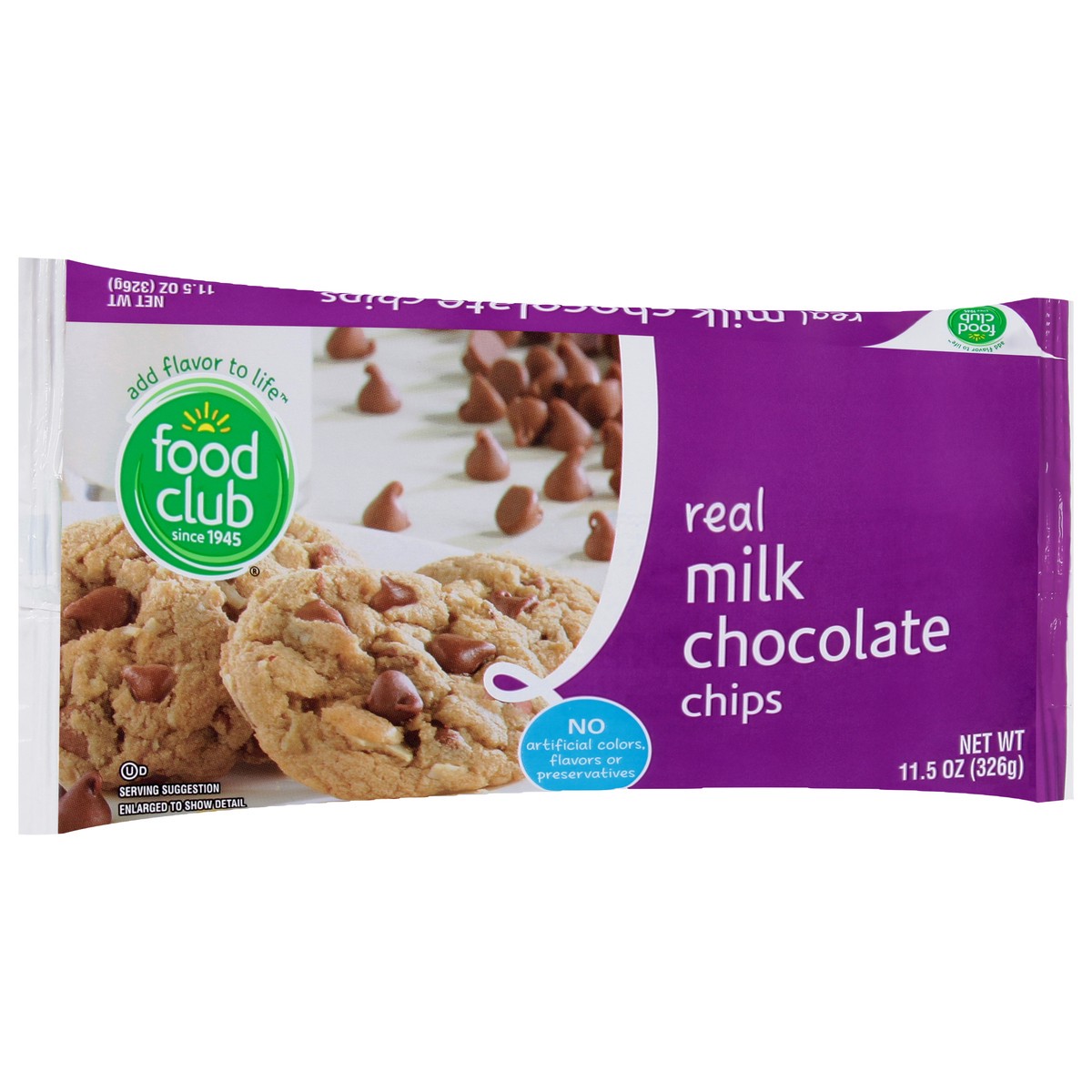 slide 2 of 9, Food Club Milk Chocolate Chips, Real, 11.5 oz