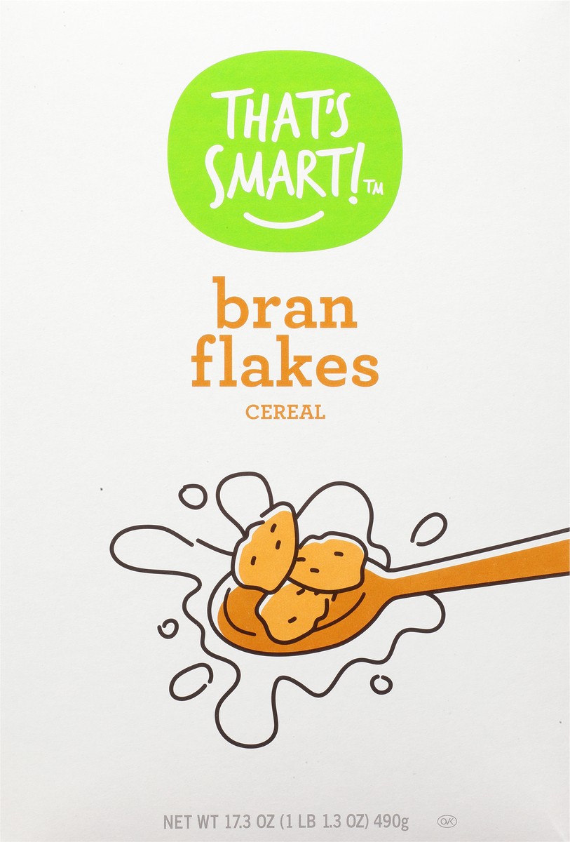 slide 4 of 9, That's Smart! Bran Flakes Cereal 17.3 oz, 17.3 oz