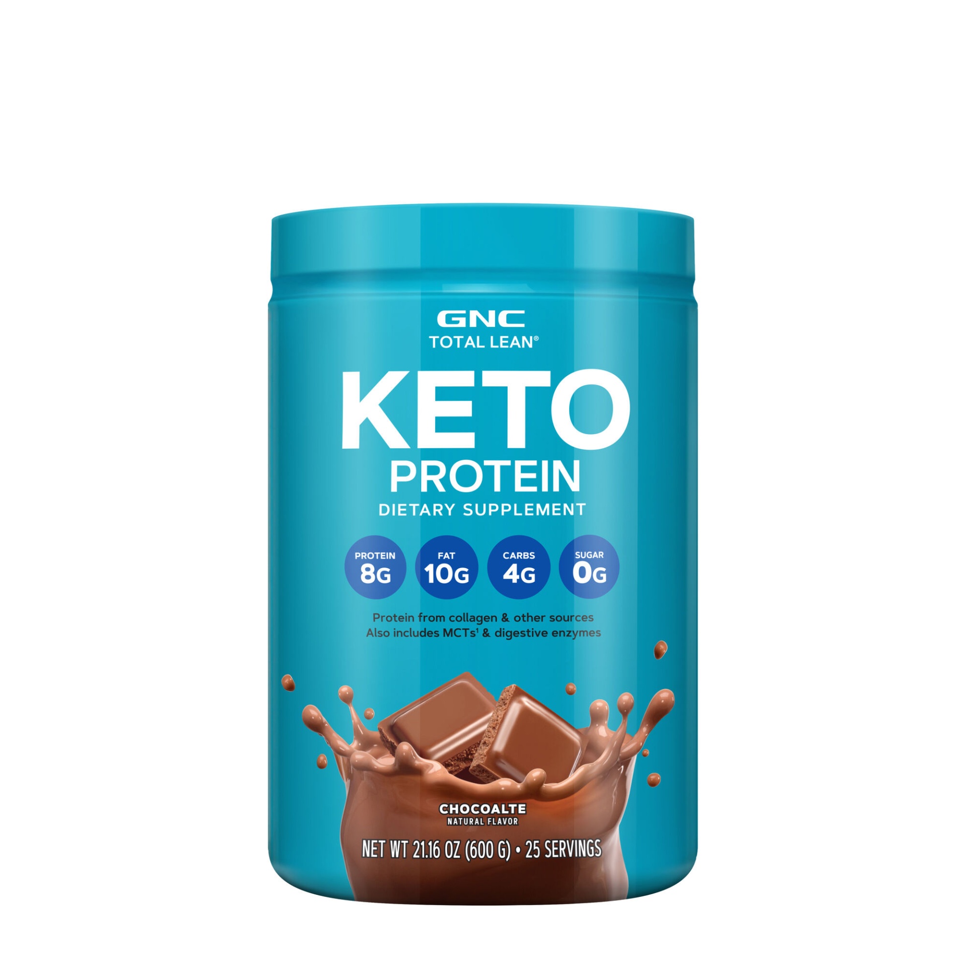 slide 1 of 1, GNC Total Lean KETO Protein - Chocolate, 1 ct