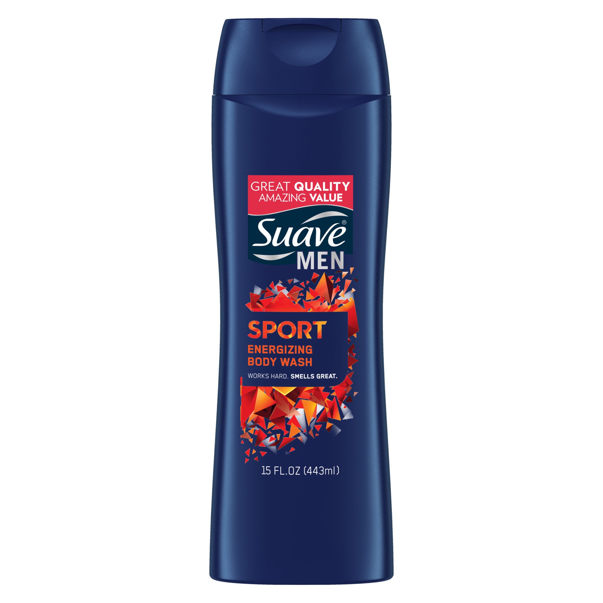 slide 1 of 9, Suave Sport Men Body Wash, 12 oz