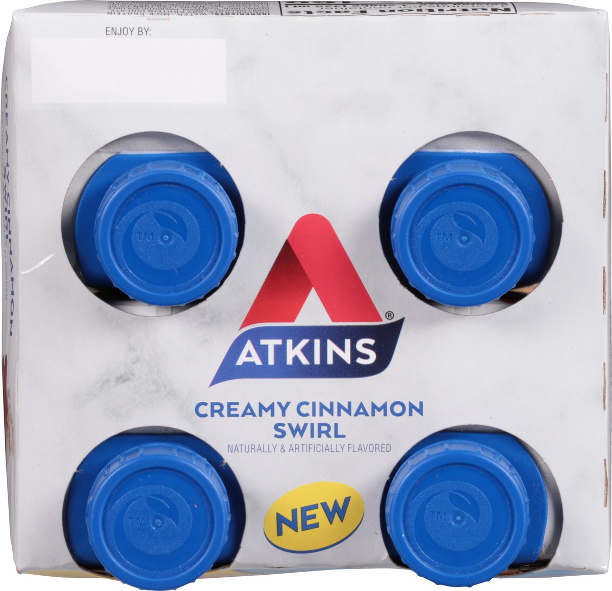slide 7 of 9, Atkins Shakes, Protein-Rich, Creamy Cinnamon Swirl, 4 ct