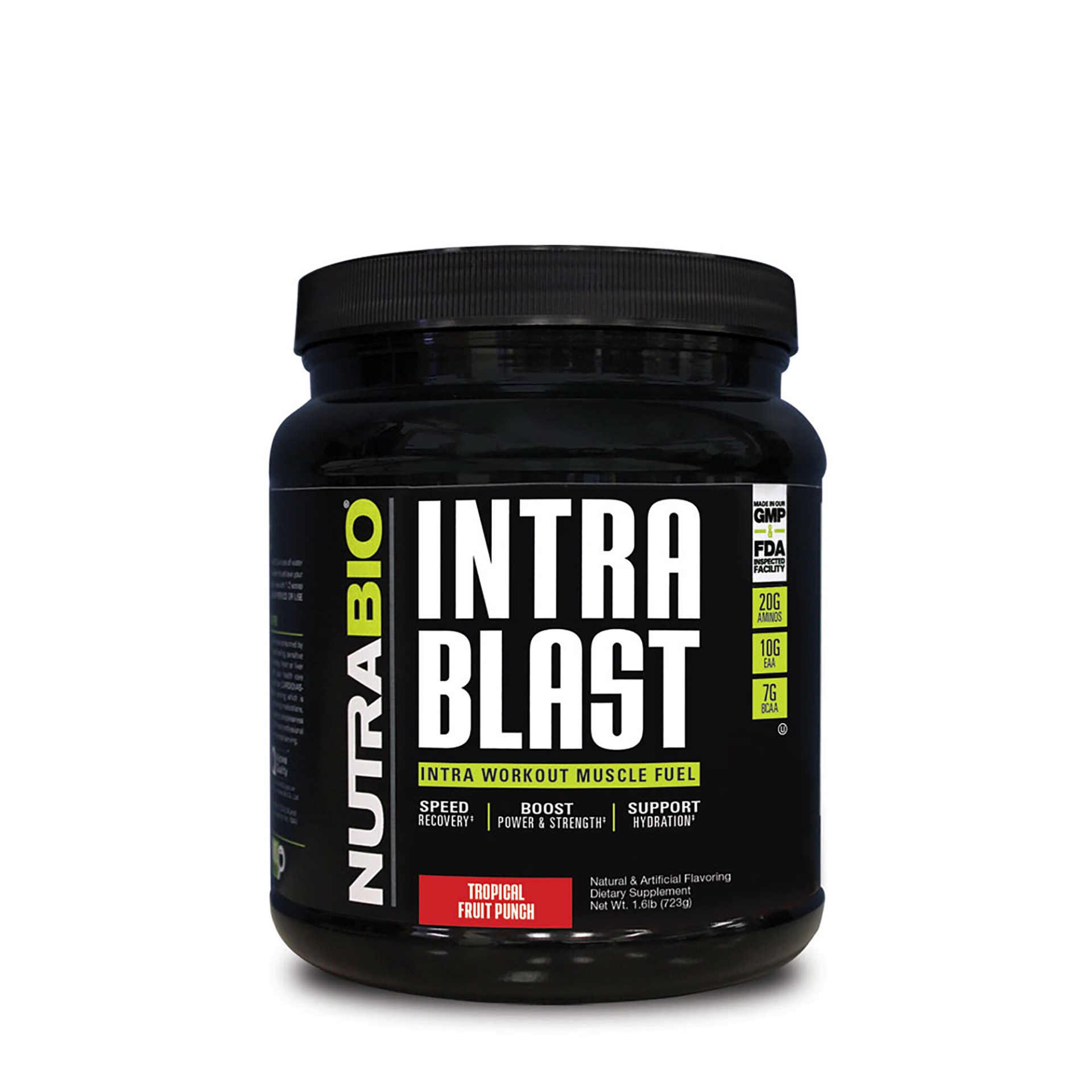 slide 1 of 1, NutraBio Intra Blast-Tropical Fruit Punch, 1 ct