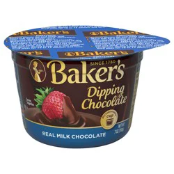 Baker's Real Milk Dipping Chocolate, 7 oz Cup