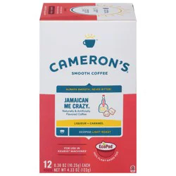 Cameron's Ecopod Light Roast Smooth Jamaican Me Crazy Coffee, 12 ct - 0.36 oz
