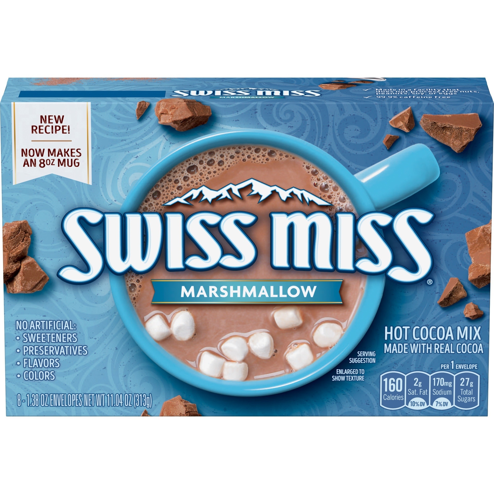 slide 1 of 2, Swiss Miss Marshmallow Hot Cocoa Mix, 8 ct; 1.38 oz