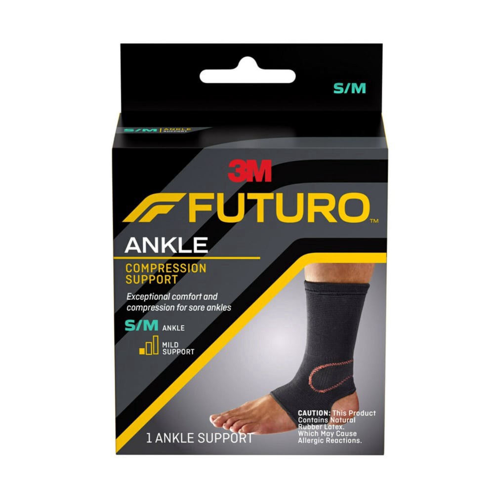 slide 1 of 1, Futuro Ankle Compression Support, Sm-Med