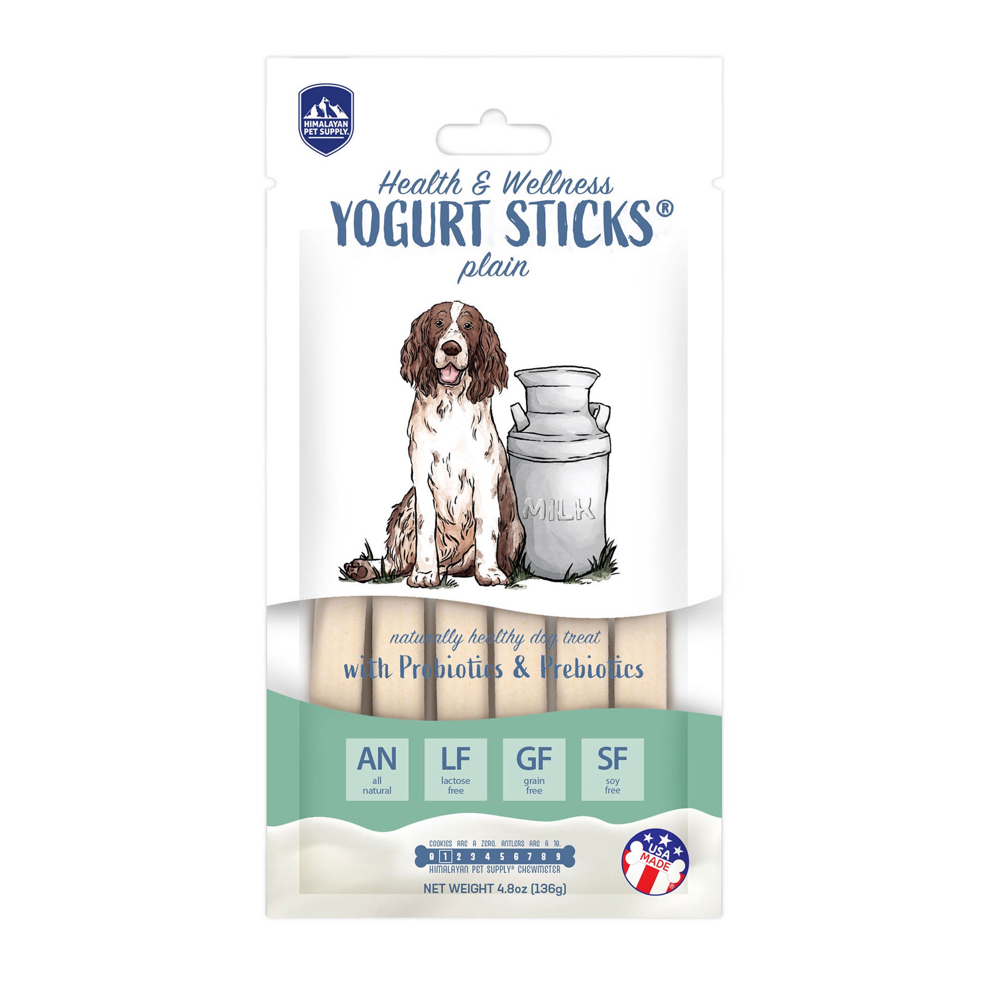 slide 1 of 1, Himalayan Dog Chew Yogurt Sticks for Dogs, 4.8 oz. Count of 6, 4.8 oz