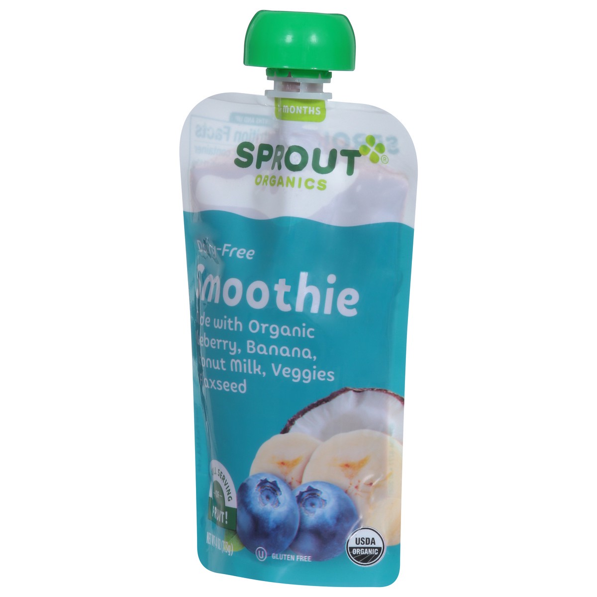 slide 4 of 9, Sprout Organics Dairy-Free 12+ Months Smoothie 4 oz, 4 oz