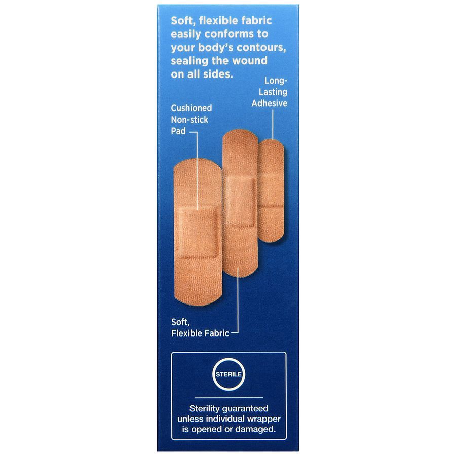 slide 5 of 5, Walgreens Flexible Fabric Bandages Assorted, 30 ct