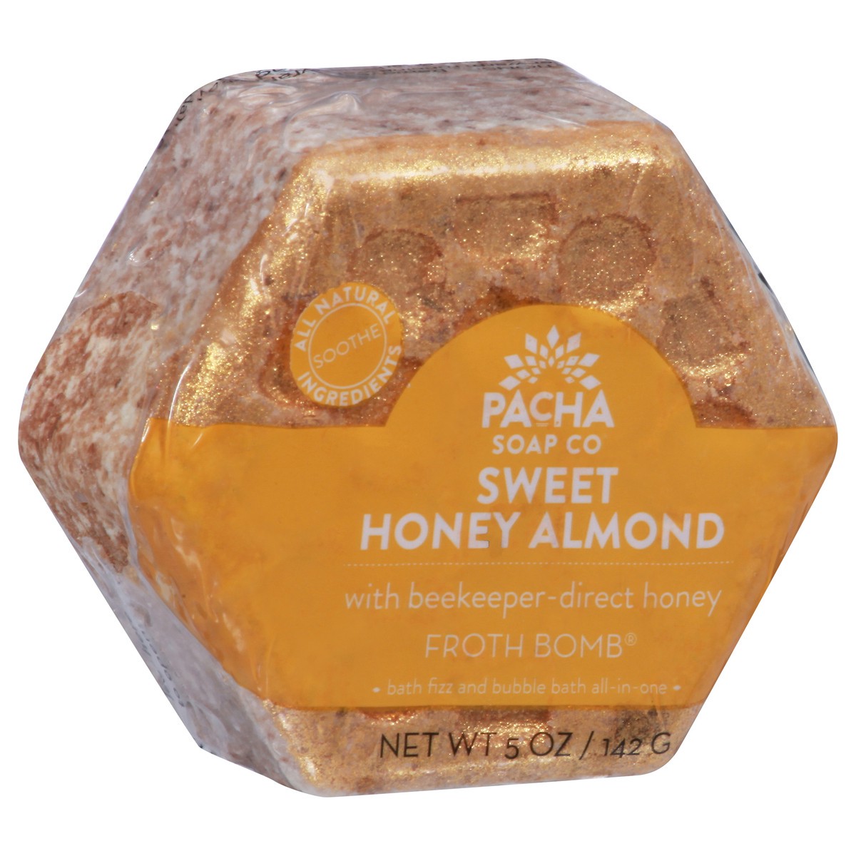 slide 2 of 12, Pacha Soap Co. Sweet Honey Almond Froth Bomb, 5 oz