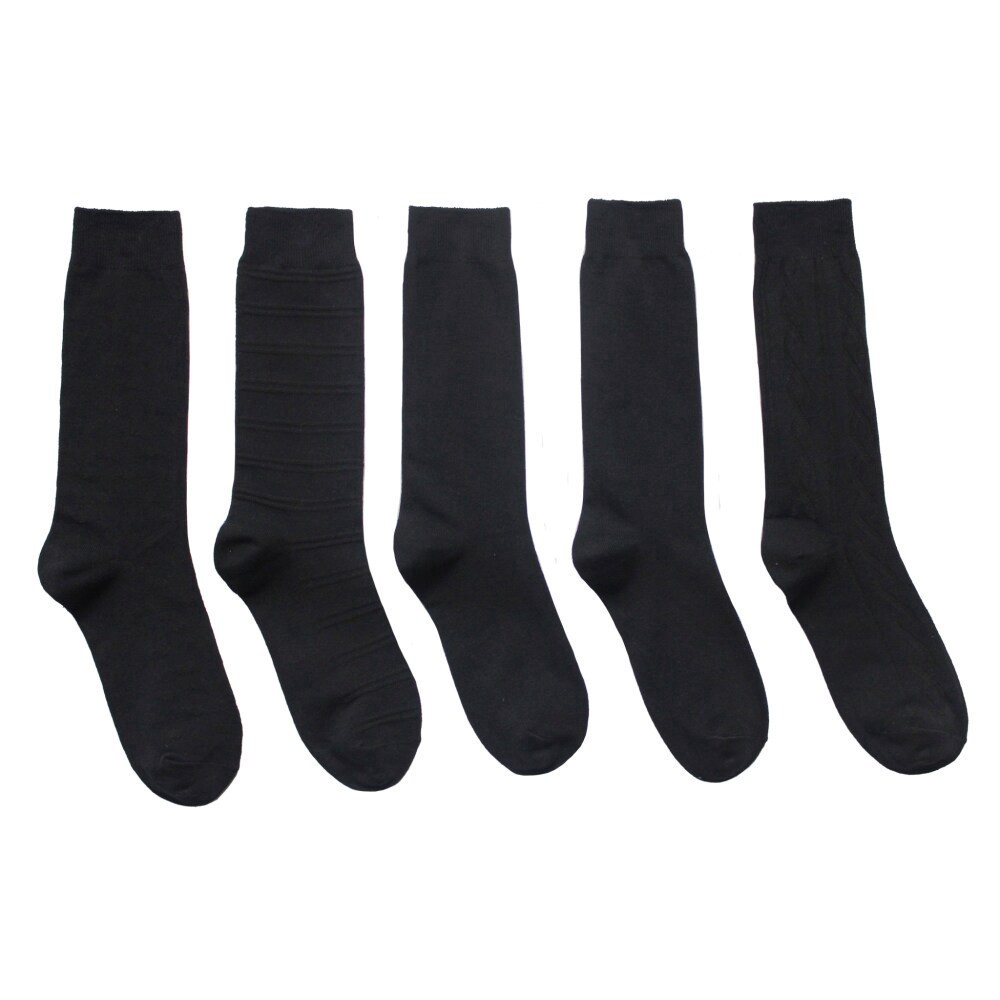 slide 1 of 2, Steve Madden Dress Socks, 5 ct